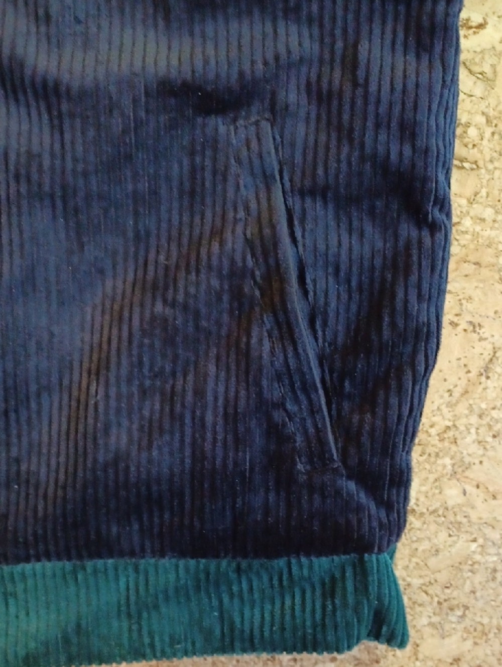 Attack On Titan Black/Green Men's Corduroy Quilt Lined Zip Jacket Size M NWOT - Picture 6 of 10